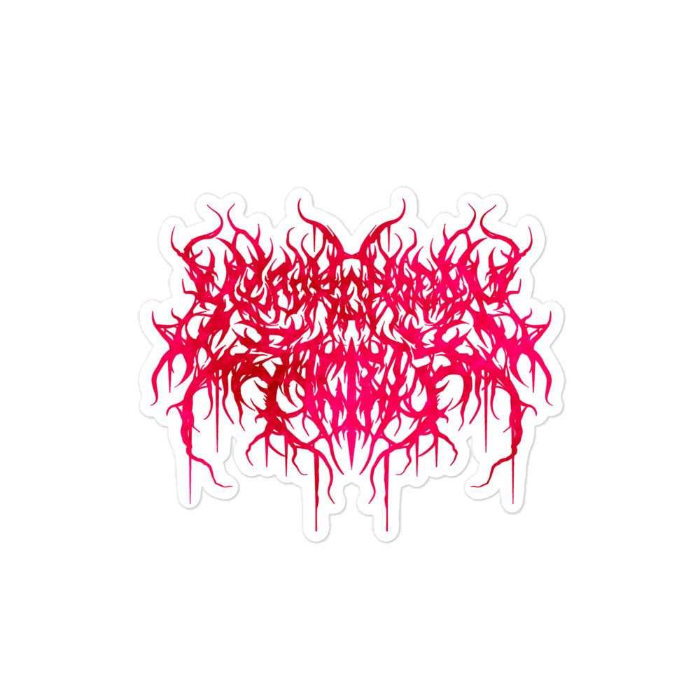 Dead Readers Society | Marbled Pink Metal Logo