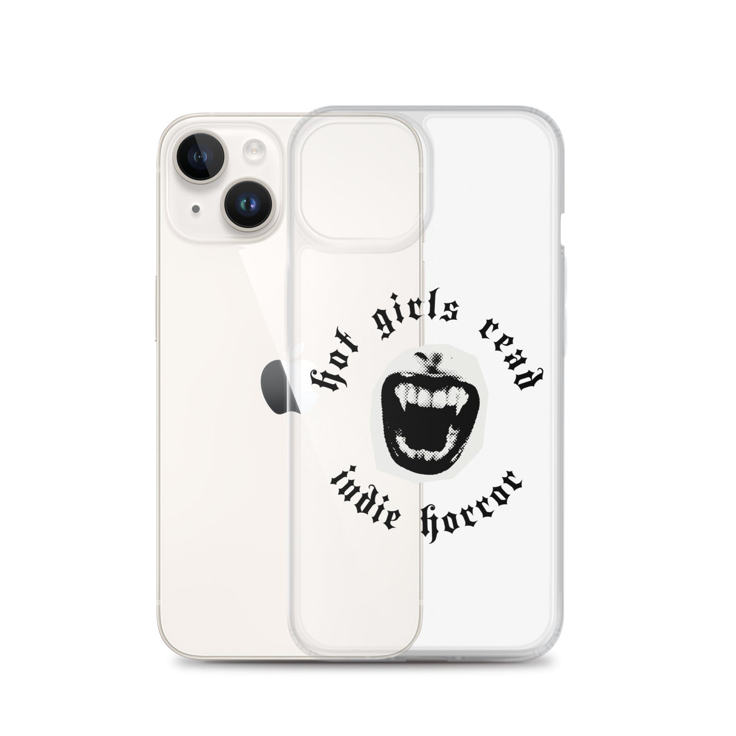 Hot Girls Love Indie Horror Clear Case for iPhone® - Black Label