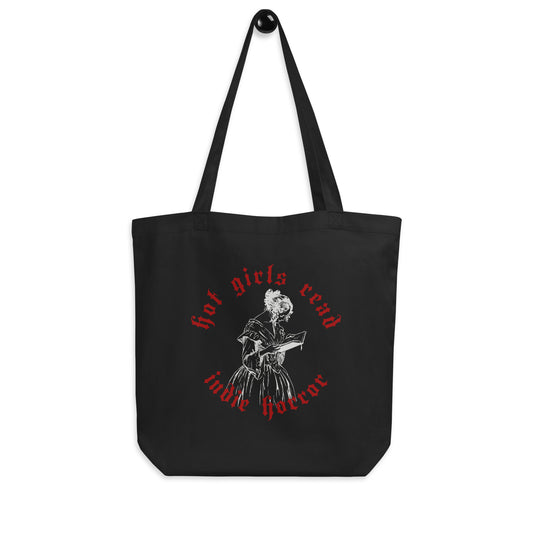 Hot Girls Read Indie Horror Books Eco Tote Bag