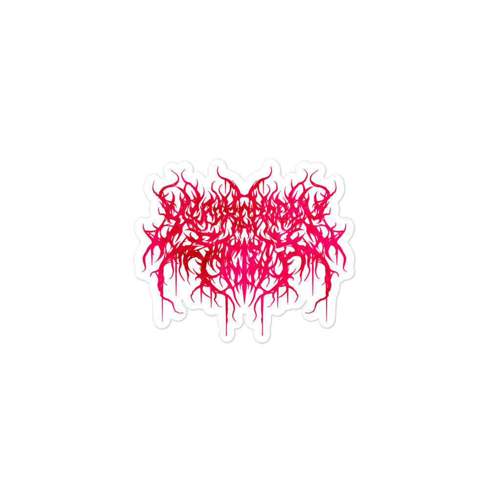 Dead Readers Society | Marbled Pink Metal Logo