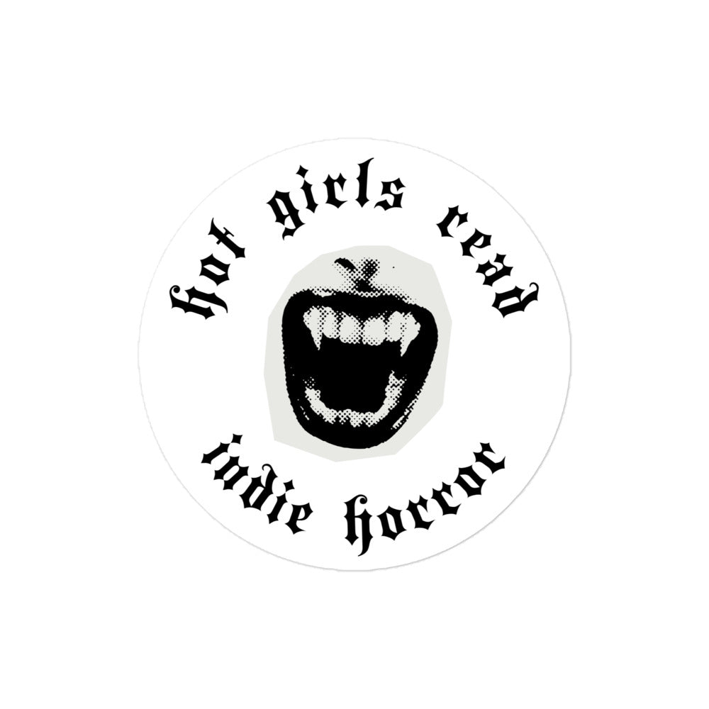 Hot Girls Read Indie Horror Sticker