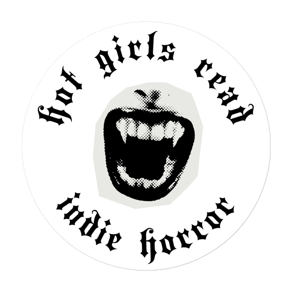 Hot Girls Read Indie Horror Sticker