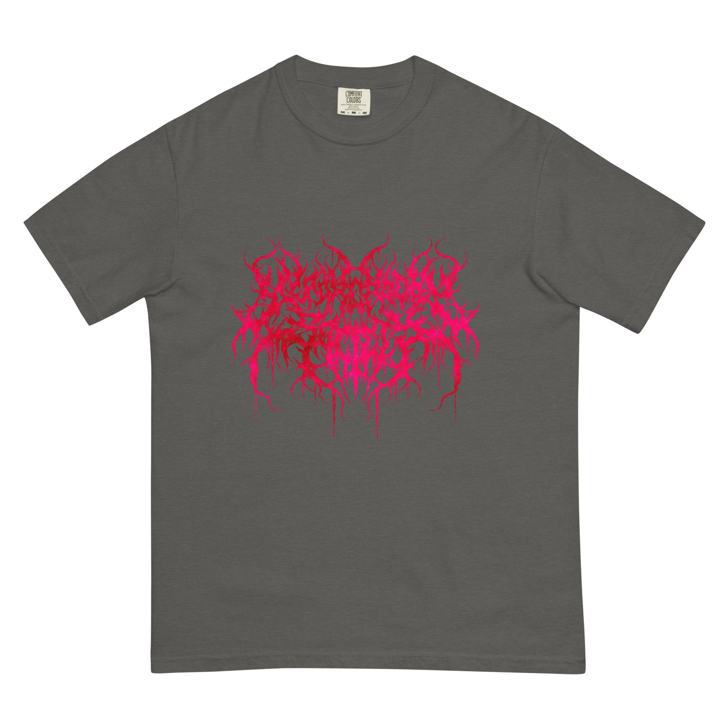 Dead Readers Society | Marbled Pink Metal Logo Tee