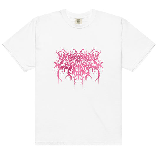 Dead Readers Society | Soft Pink Metal Logo Tee