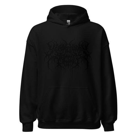 Dead Readers Society | Blackout Metal Logo Hoodie