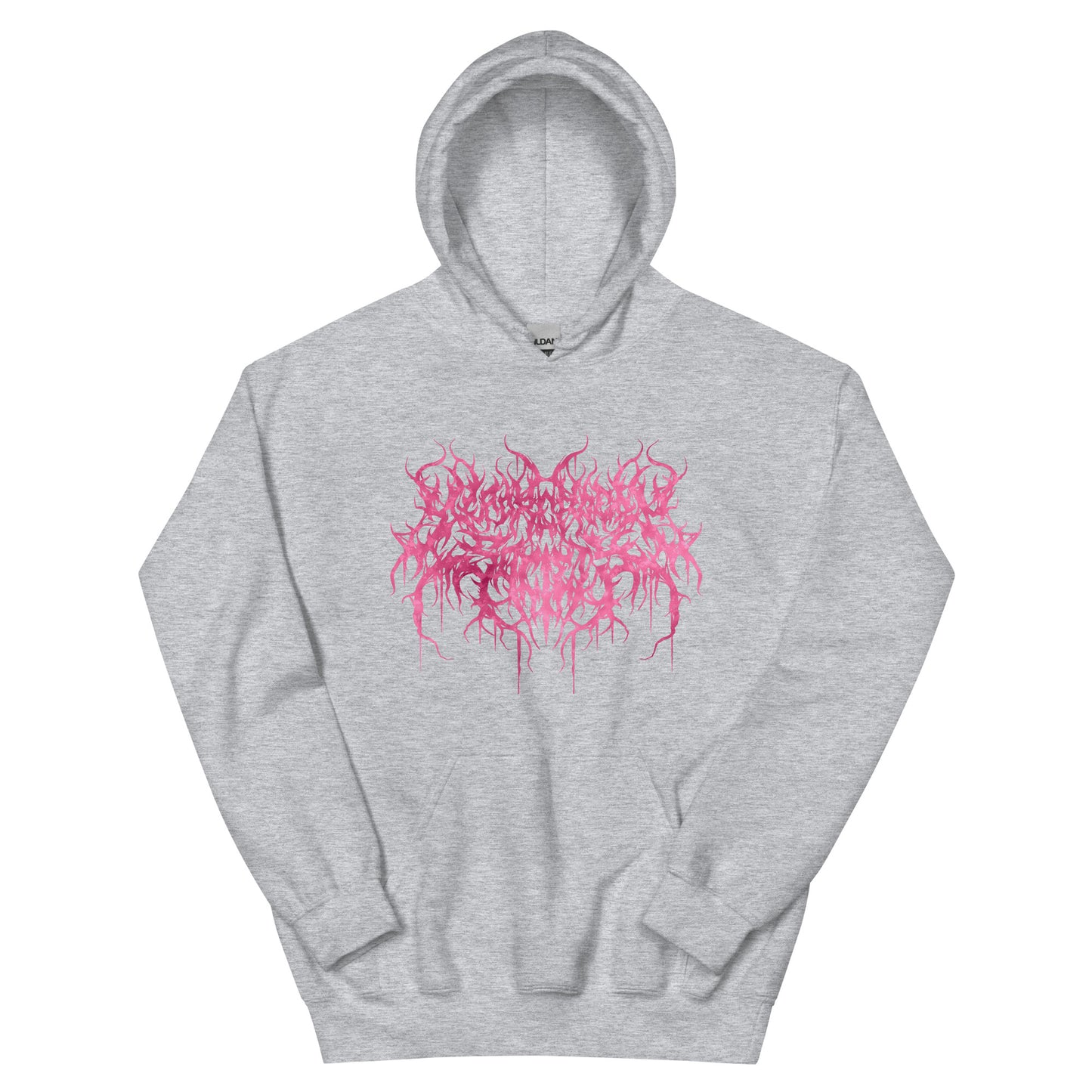 Dead Readers Society | Soft Pink Metal Logo Hoodie