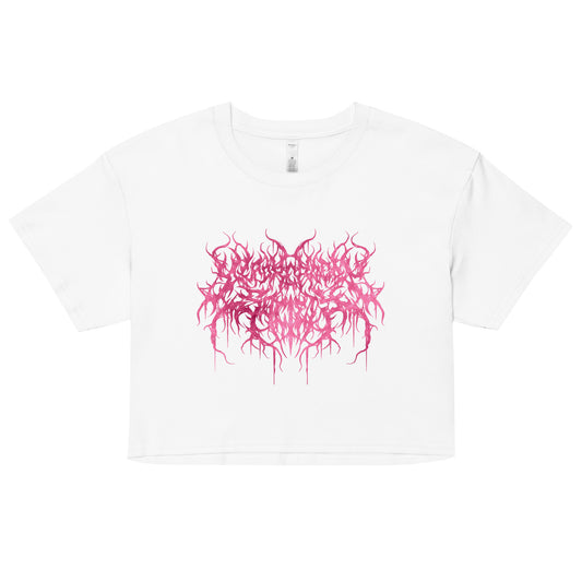 Dead Readers Society | Soft Pink Metal Logo Crop